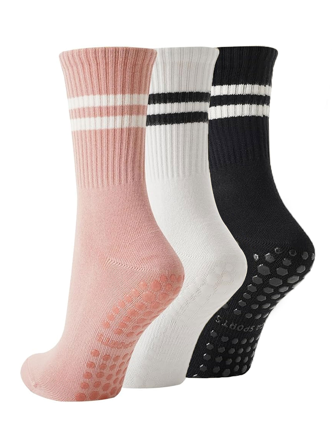 Medias Para Pilates Y Yoga - 3 Pares de Meias de Yoga,