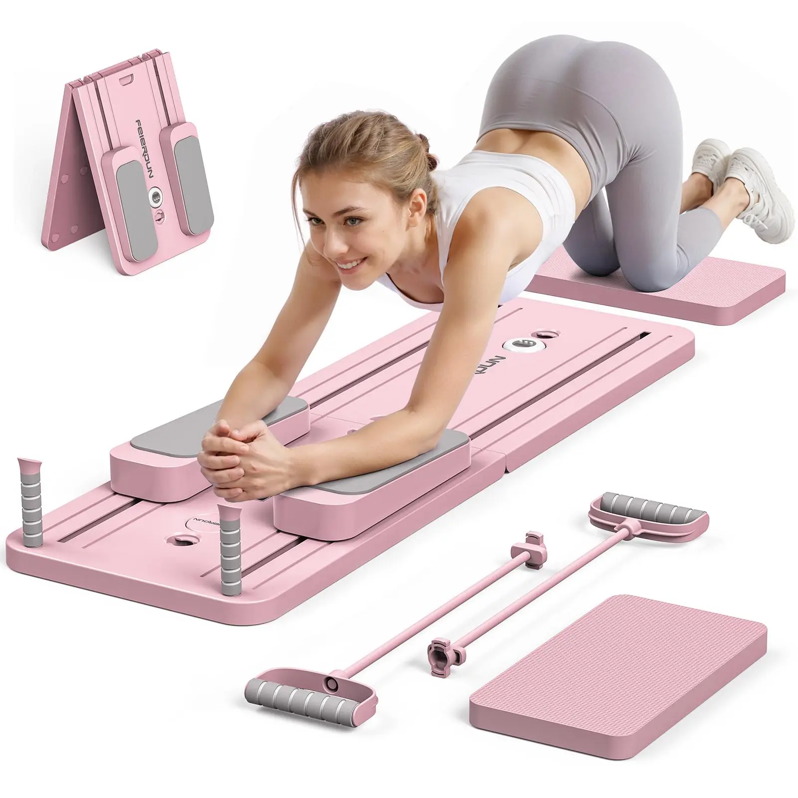 Pilates & Yoga Vida - Prancha de Pilates Dobrável Multifuncional, Equipamento