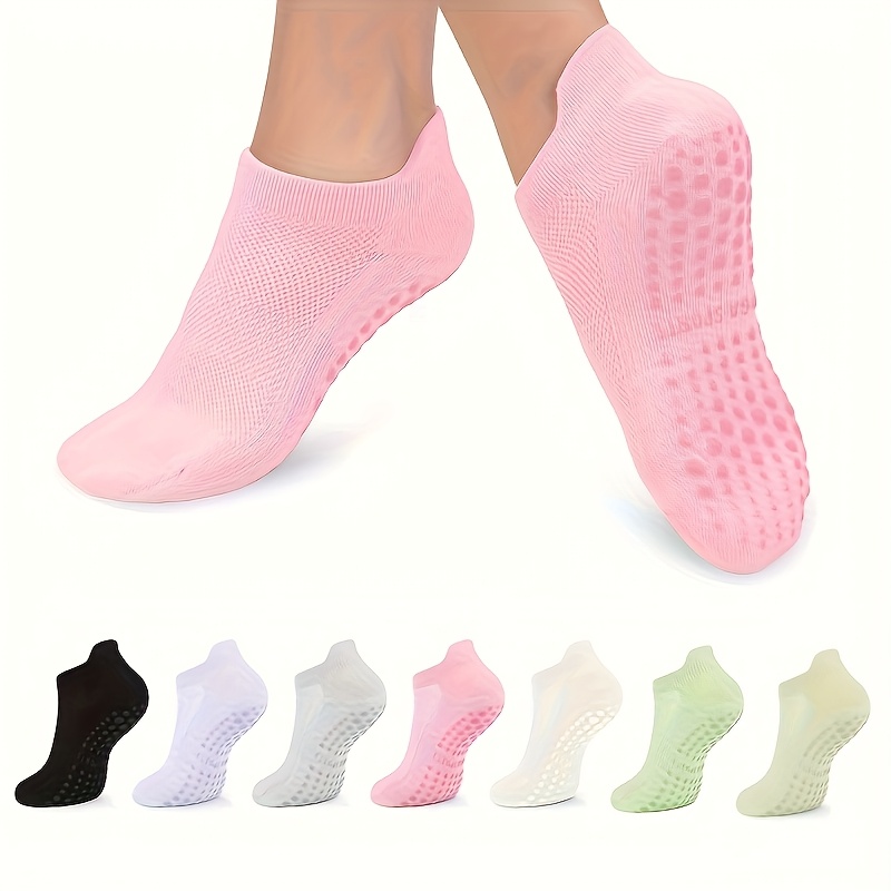 Medias Para Pilates Y Yoga - 1 Par de Meias Antiderrapantes para