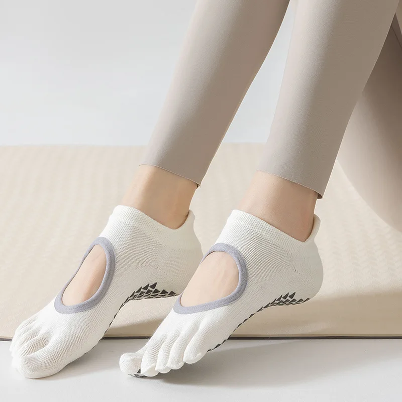 Meias de Yoga Femininas com Ci - Medias Para Pilates Y Yoga avaliação e preço