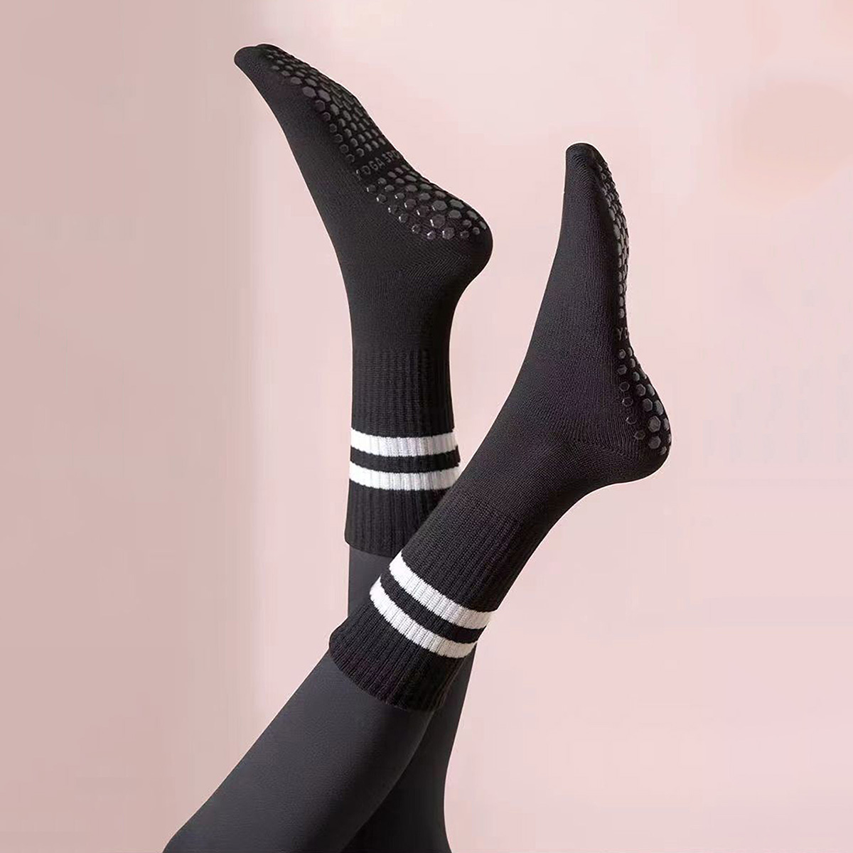 3 pares de meias longas de iog - Medias Para Pilates Y Yoga avaliação e preço