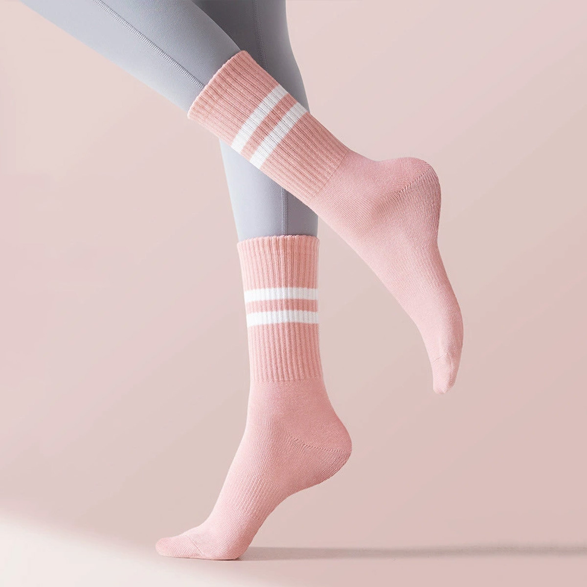 3 pares de meias longas de iog - Medias Para Pilates Y Yoga avaliação e preço